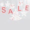 Silver cristmas balls and fir tree with sale