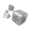 Silver dice to
