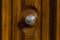 Silver door knob