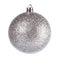 Silver dull christmas ball