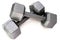 Silver Dumbbell Weights