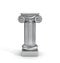 Silver empty column pedestal