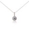 Silver fashion pendant on white