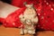 Silver figure of Santa Claus