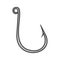 Silver fishing hook 3d icon on white background. Vector Illustration.