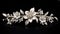 a Silver Floral Wedding Headpiece inspired, a blank space for text, allowing viewers to appreciate the authenticity of
