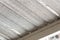 Silver foil insulation on ceiling roof