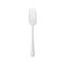 Silver fork icon isolated on white background.