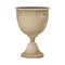 Silver Goblet or Drinking Cup with Ornament as Georgia Country Attribute Vector Illustration