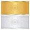 Silver / Gold voucher template. Guilloche pattern