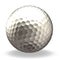 Silver golf ball