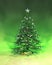 Silver Green Christmas Tree