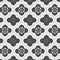 Silver grey Morocco floral repeating pattern