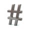 Silver hashtags icon