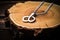 silver infinity symbol pendant on a wooden table