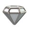 Silver jewelry icon 3d illustration