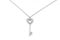 Silver key pendant necklace