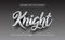 Silver Knight Text Effect, Editable Text Effect