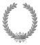 Silver Laurel Wreath Design