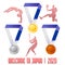 Silver medal of the summer athletic games