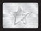 Silver member club card with big star