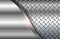 Silver metal background with chrome shiny diamond plate pattern texture