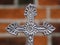 Silver metal cross