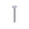 Silver metal and steel bolt icon and sign for construction and hardware.