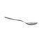 Silver metal teaspoon or soup spoon realistic vector illustration isolated.