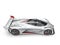 Silver modern concept racing car with red details