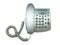 Silver modern telephone