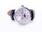 Silver moon phase wristwatch