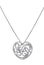 Silver necklace with heart shape pendant