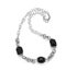 Silver onyx Bead Necklace