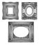 Silver ornate frames