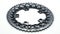 Silver oval bicycle chainring gear