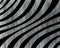 Silver painted curved striped background.