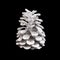 Silver pine cone