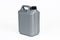 Silver plastic jerrycan