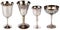 Silver plated goblets