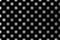 Silver polka dot black background.