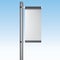 Silver post POS POI Outdoor 3D Advertising