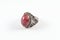 Silver Red Agate Ring