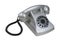 Silver Retro Desk Phone