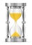 Silver sand glass clock