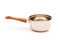 Silver saucepan isolated