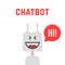 Silver simple chatbot robot like assistant