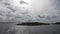 Silver sky at Koster Islands archipelago in Sweden