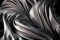 Silver smooth wrinkled silk. Generative AI