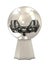 Silver soccer trophy with one big and group of sma